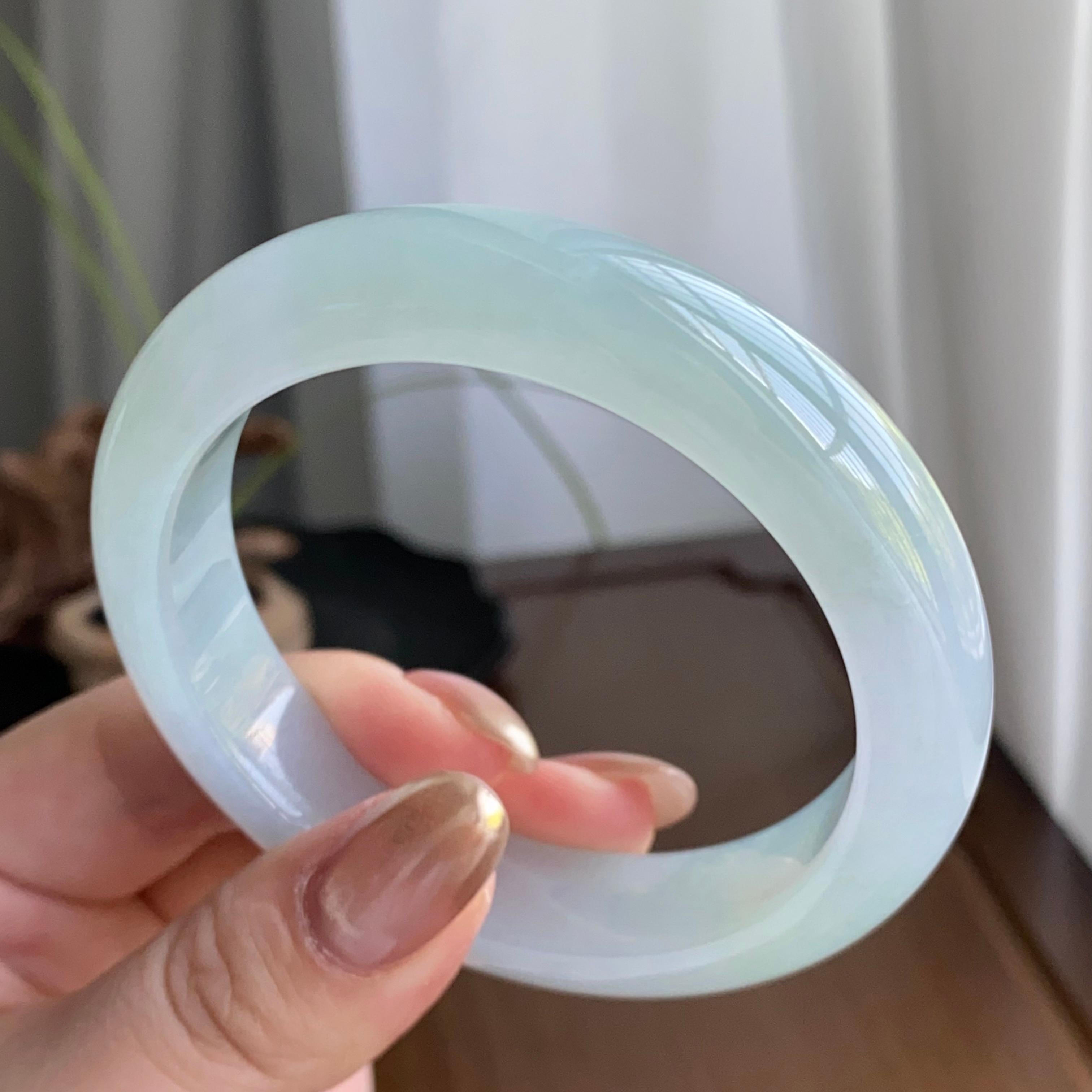 细糯种淡晴底平安镯（56圈）（yc258163）