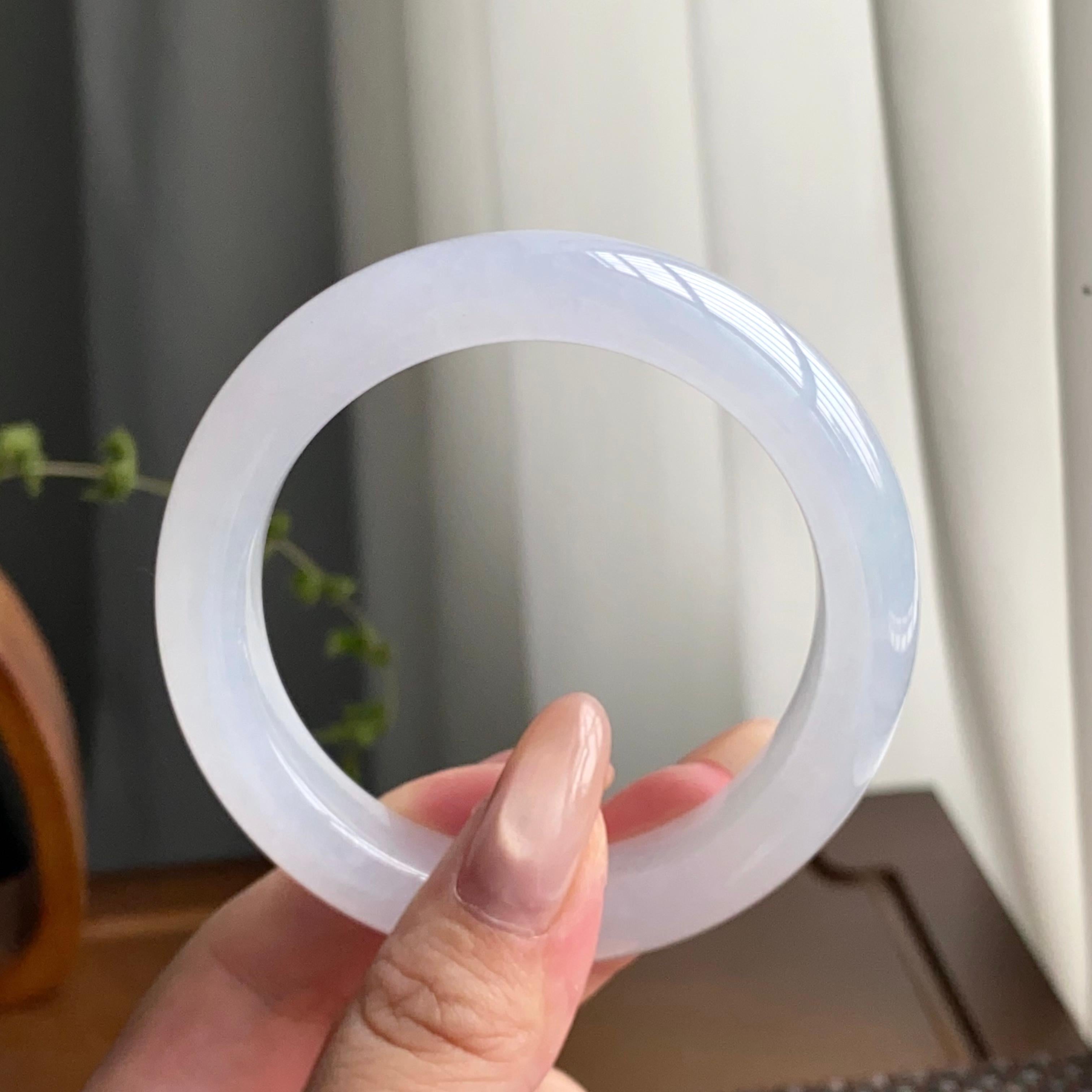 冰种白月光平安镯（56圈）（yc247639）