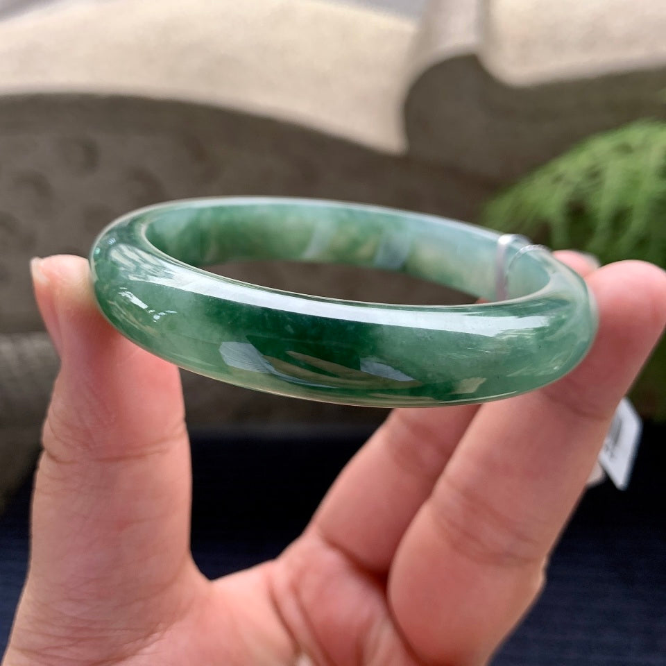 细糯种飘花平安镯（58mm）（yc089231）