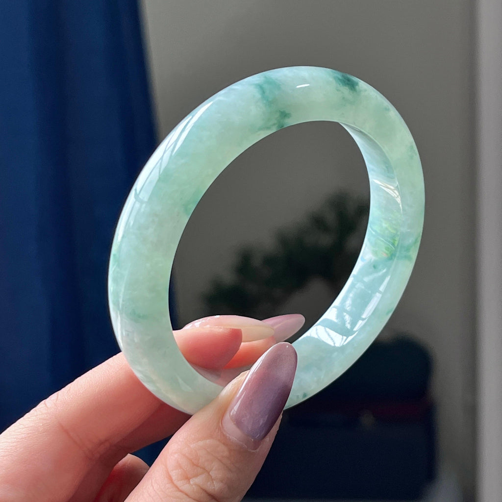 细糯种飘花平安镯（58圈）（yc198065）