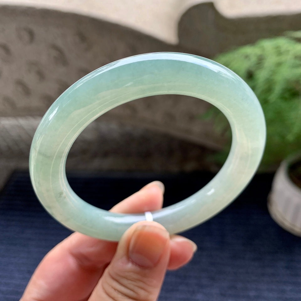 细糯种晴底圆条手镯（56.4mm）（yc096583）