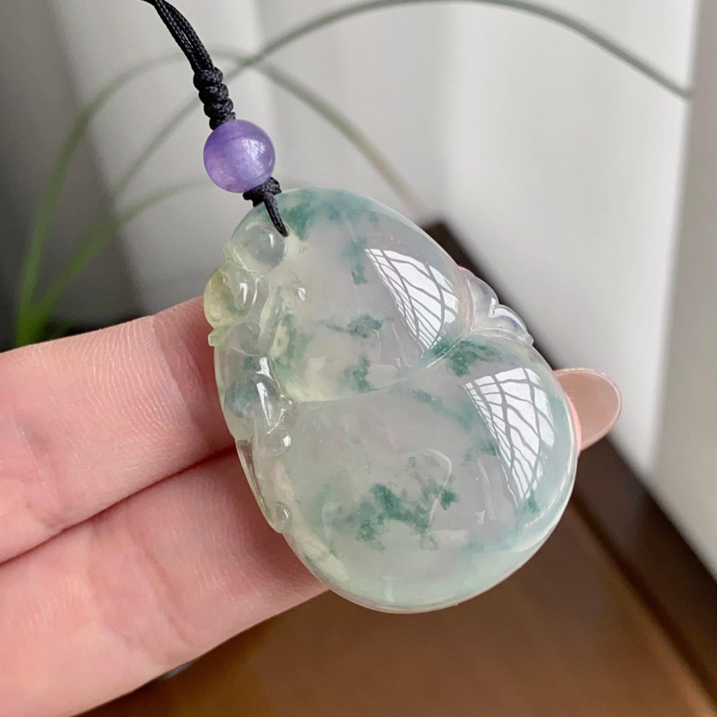 冰种飘花葫芦吊坠（yc260816）