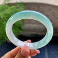 糯冰种蓝晴水平安镯（55.3mm）（yc106745）