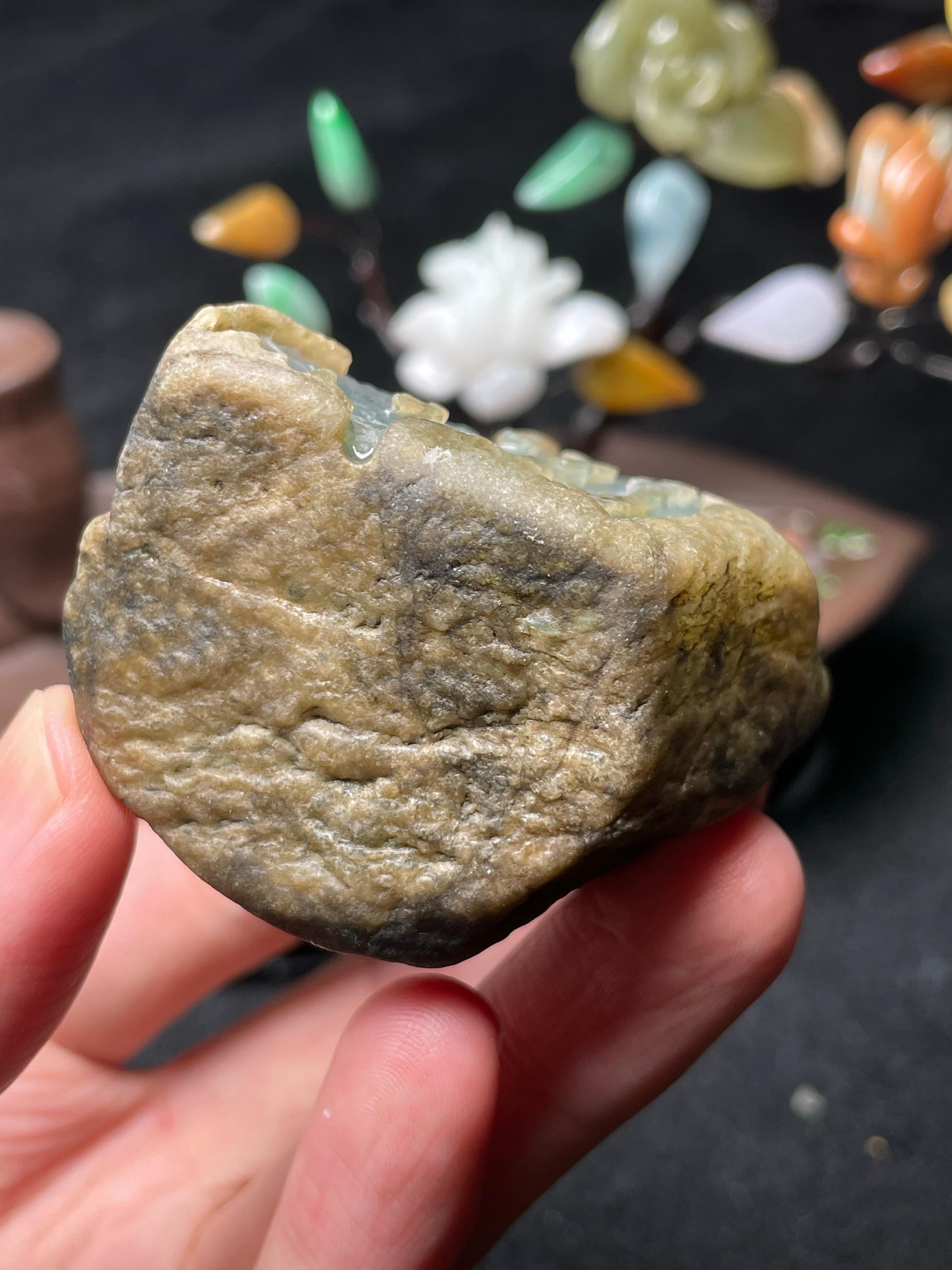 莫西沙开窗雪花棉飘花挂件料（yc494011）