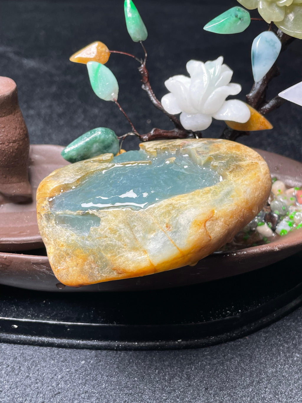 大马坎开窗冰蓝晴牌子料（yc524103）