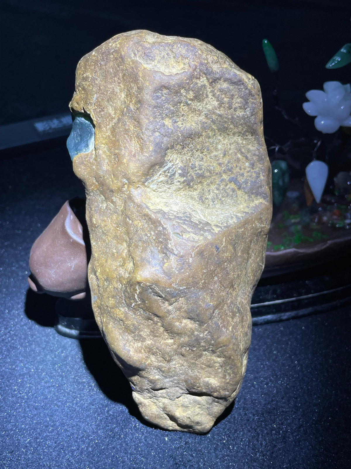 精品开窗大马坎冰底蓝晴加黄翡（yc707743）