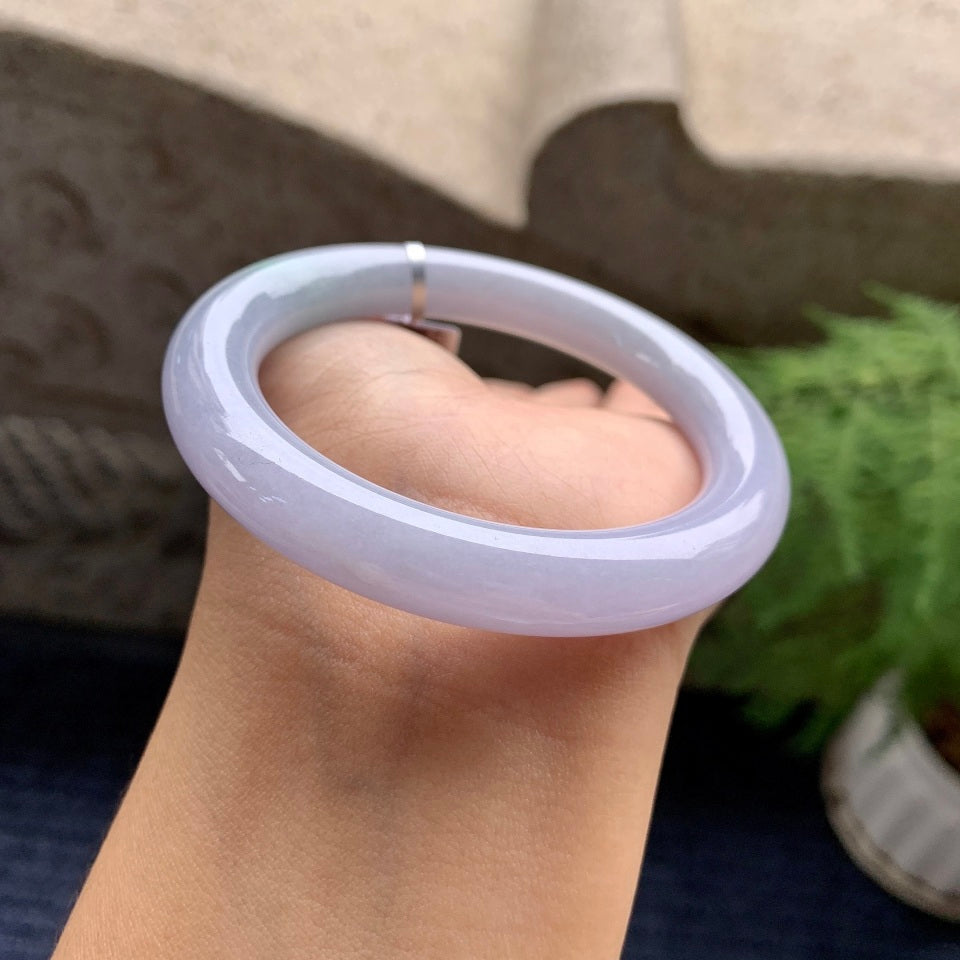 糯种春带彩圆条手镯（53mm）（yc092171）
