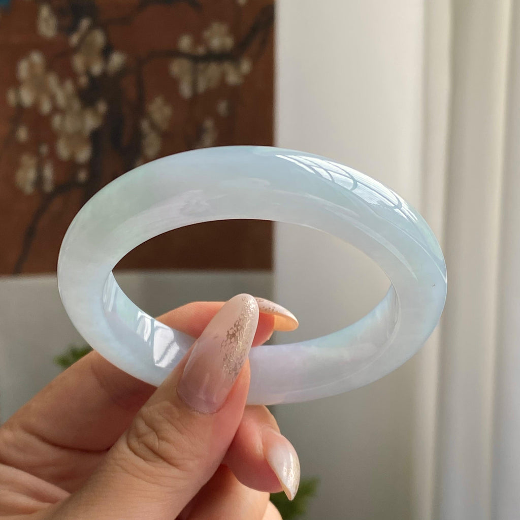 糯冰种晴底平安镯（55圈）（yc221671）