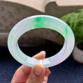 糯冰种飘阳绿平安镯（59mm）（yc089227）