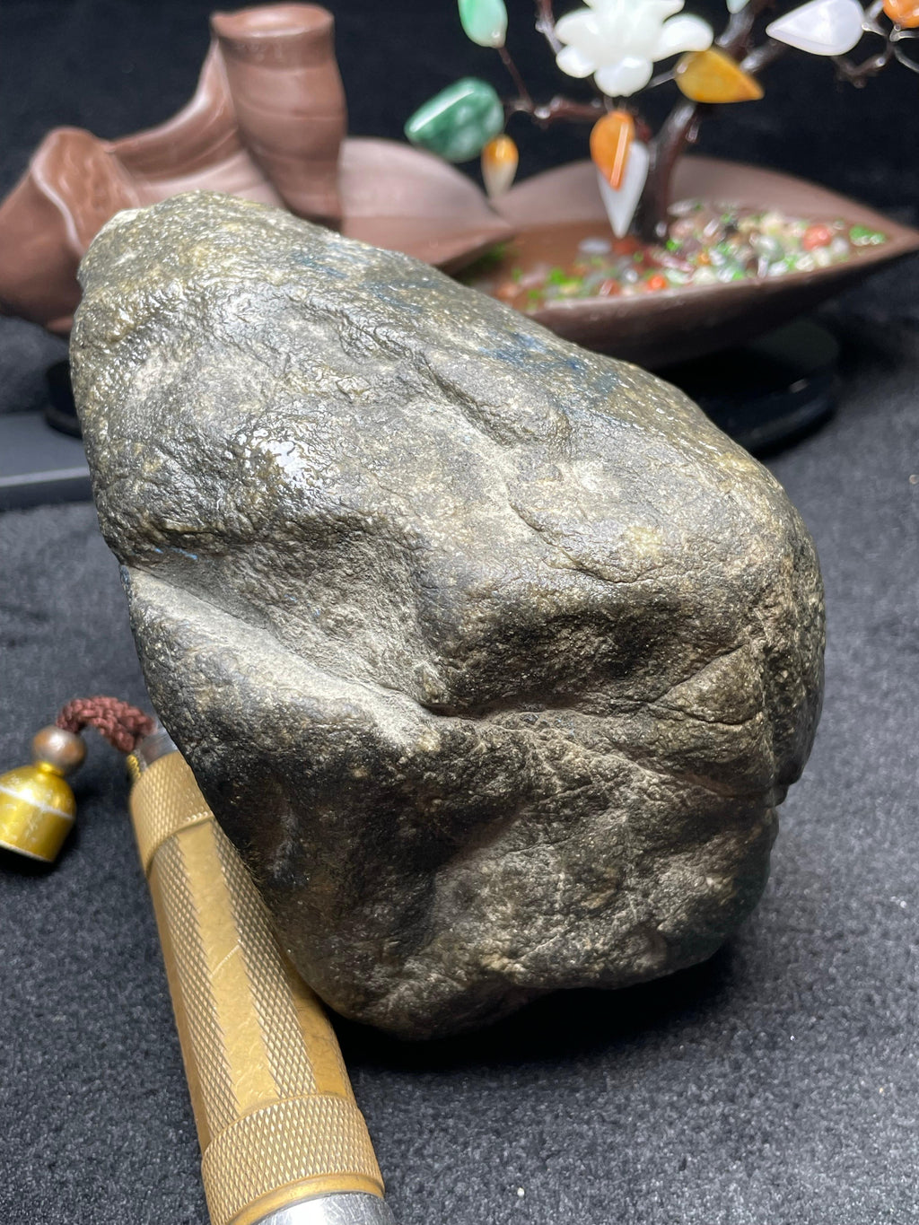 莫西沙冰底开窗三彩（yc504731）