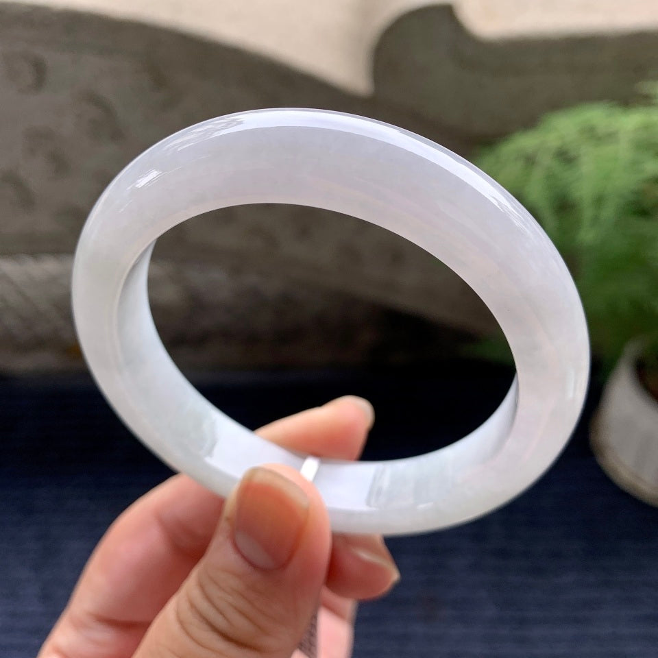 糯种无色平安镯（57.4mm)（yc089981）