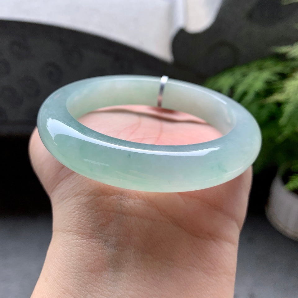 糯冰种晴水平安镯（59.6mm）（yc098117）