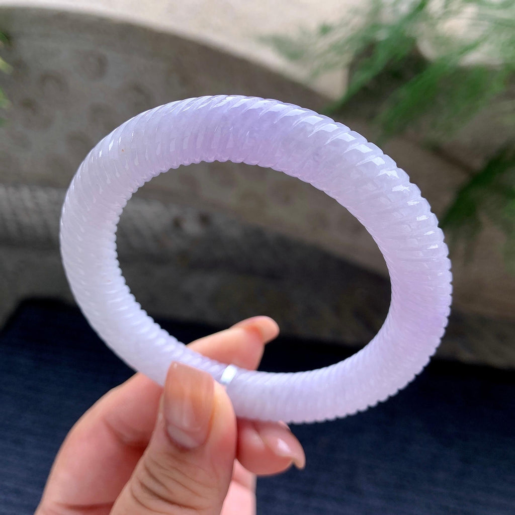 细糯种紫罗兰麻花圆条手镯 55圈口 （yc537861）