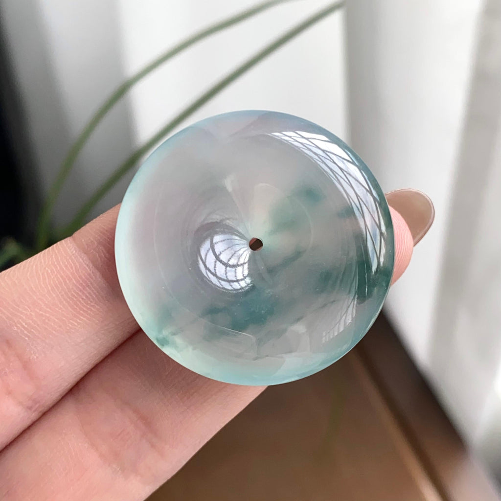 冰种飘花平安扣吊坠（yc262770）