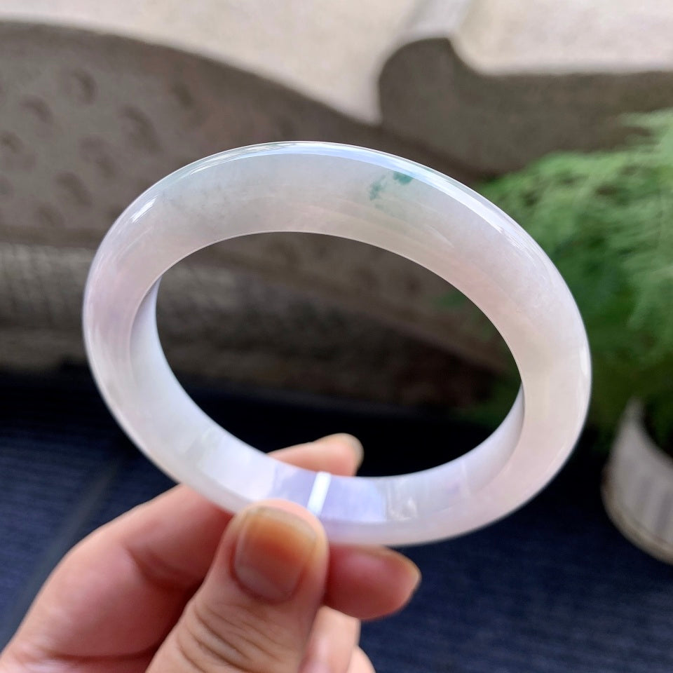 糯冰种春彩平安镯（56.7mm）（yc106736）