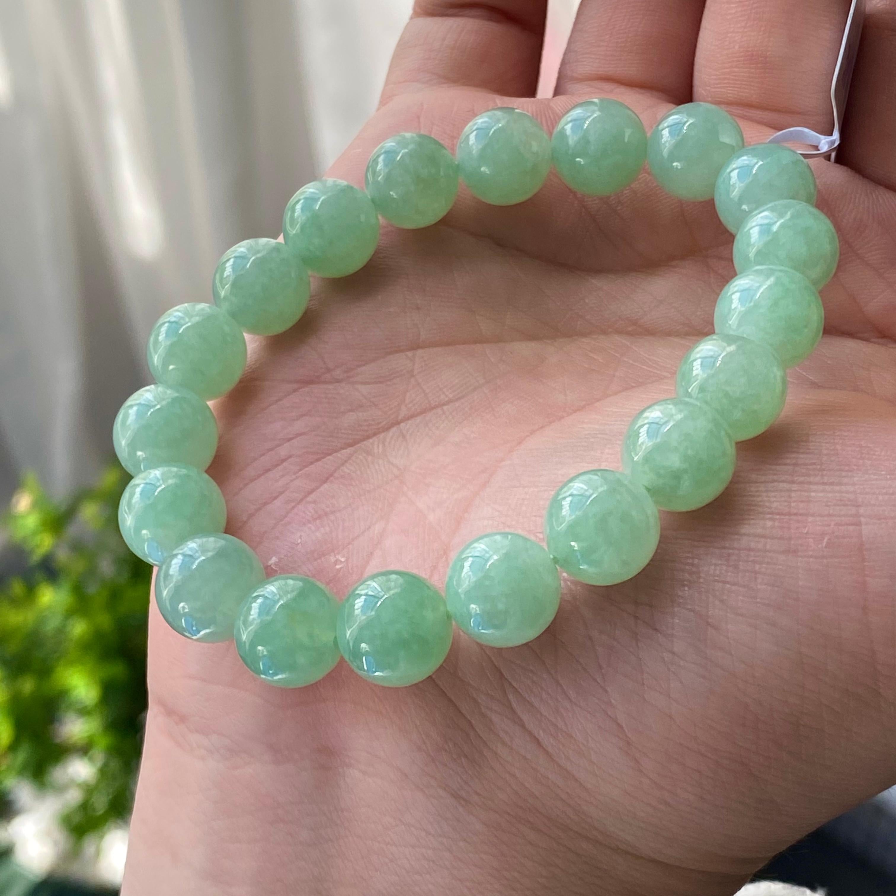 糯冰种晴底单圈手串（19颗）（yc203125）