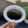 细糯种淡紫罗兰圆条手镯（55.4mm）（yc110777）