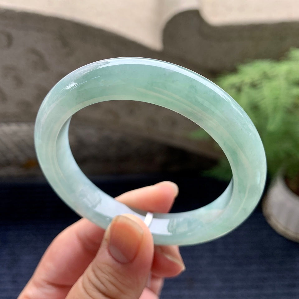 细糯种晴底平安镯（55.5mm)（yc089971）