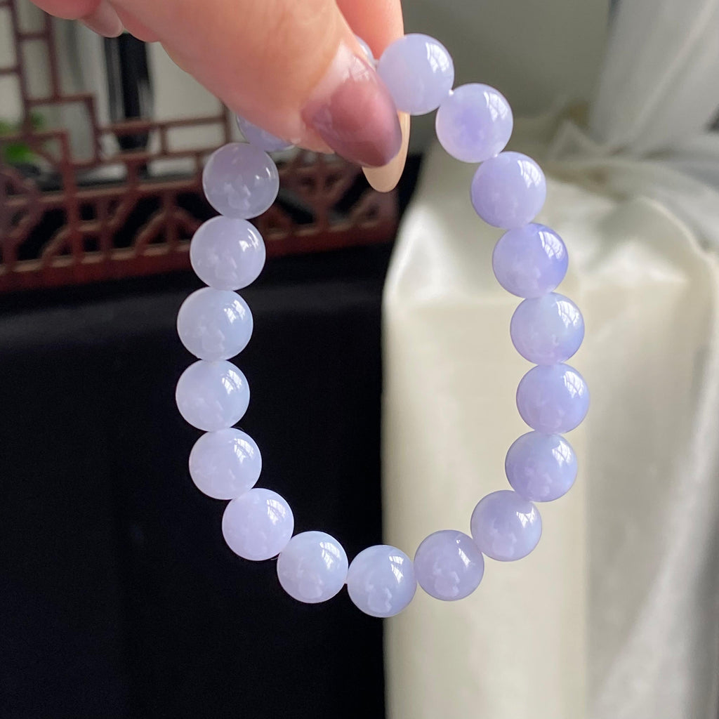 细糯种紫罗兰单圈手串（19颗）（yc196881）
