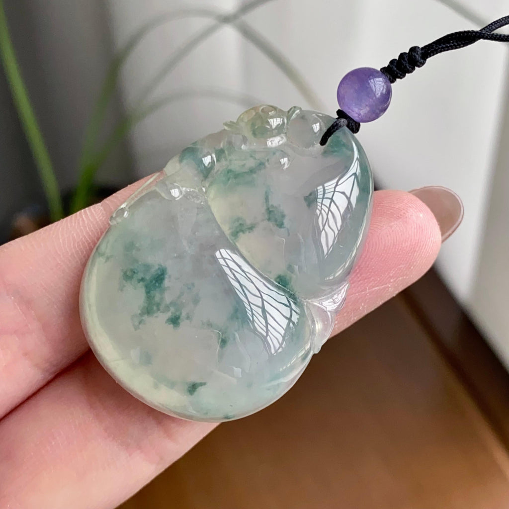 冰种飘花葫芦吊坠（yc260816）