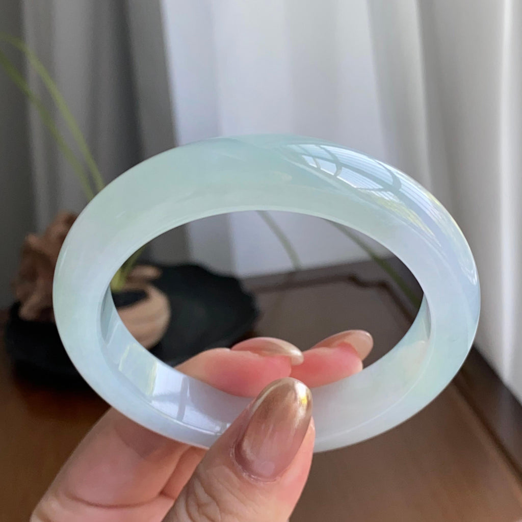 细糯种淡晴底平安镯（56圈）（yc258163）