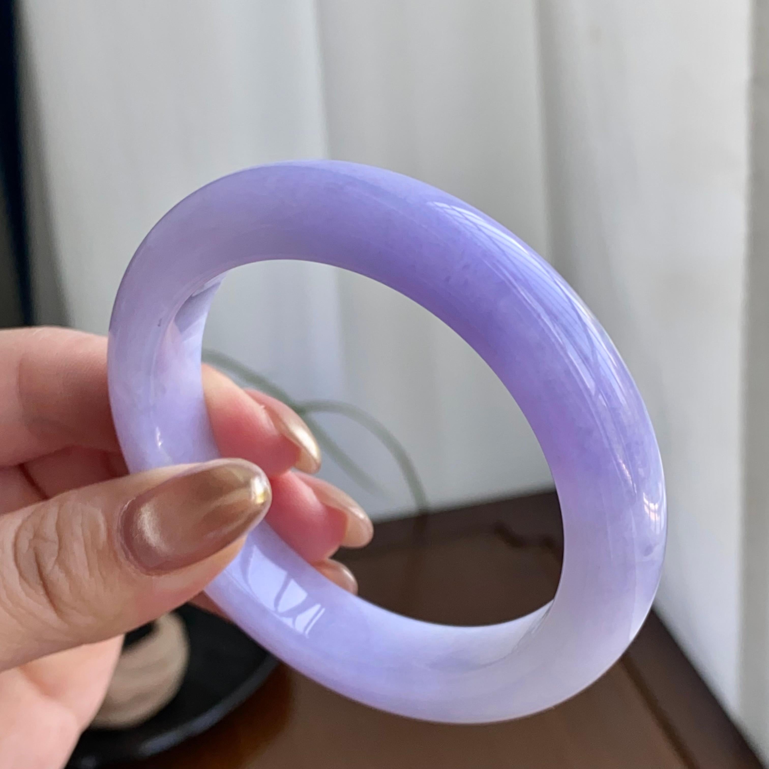 细糯种紫罗兰平安镯（56圈）（yc259119）