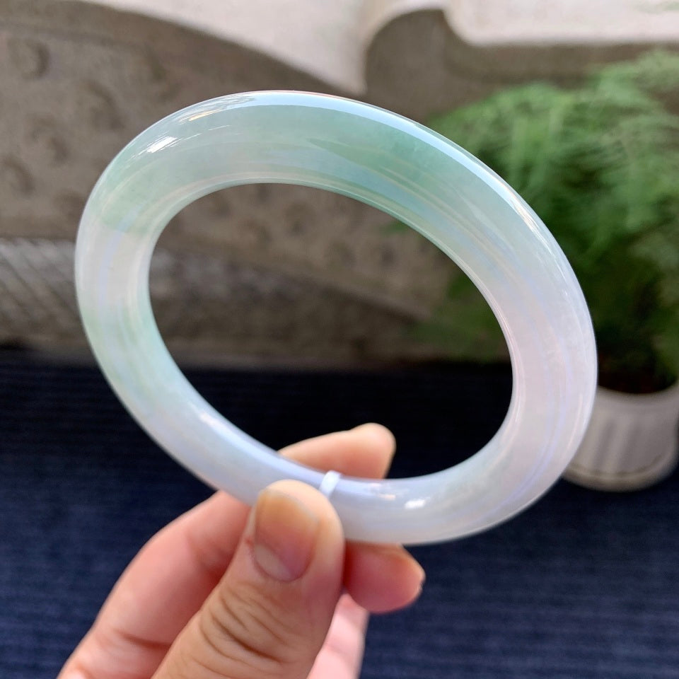 细糯种飘花圆条手镯（59mm）（yc079187）