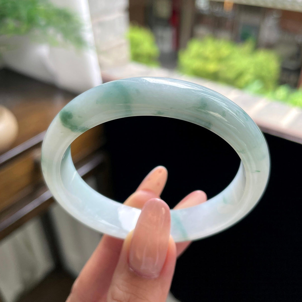 细糯种飘花贵妃 56圈 天然缅甸A货翡翠（yc703295）