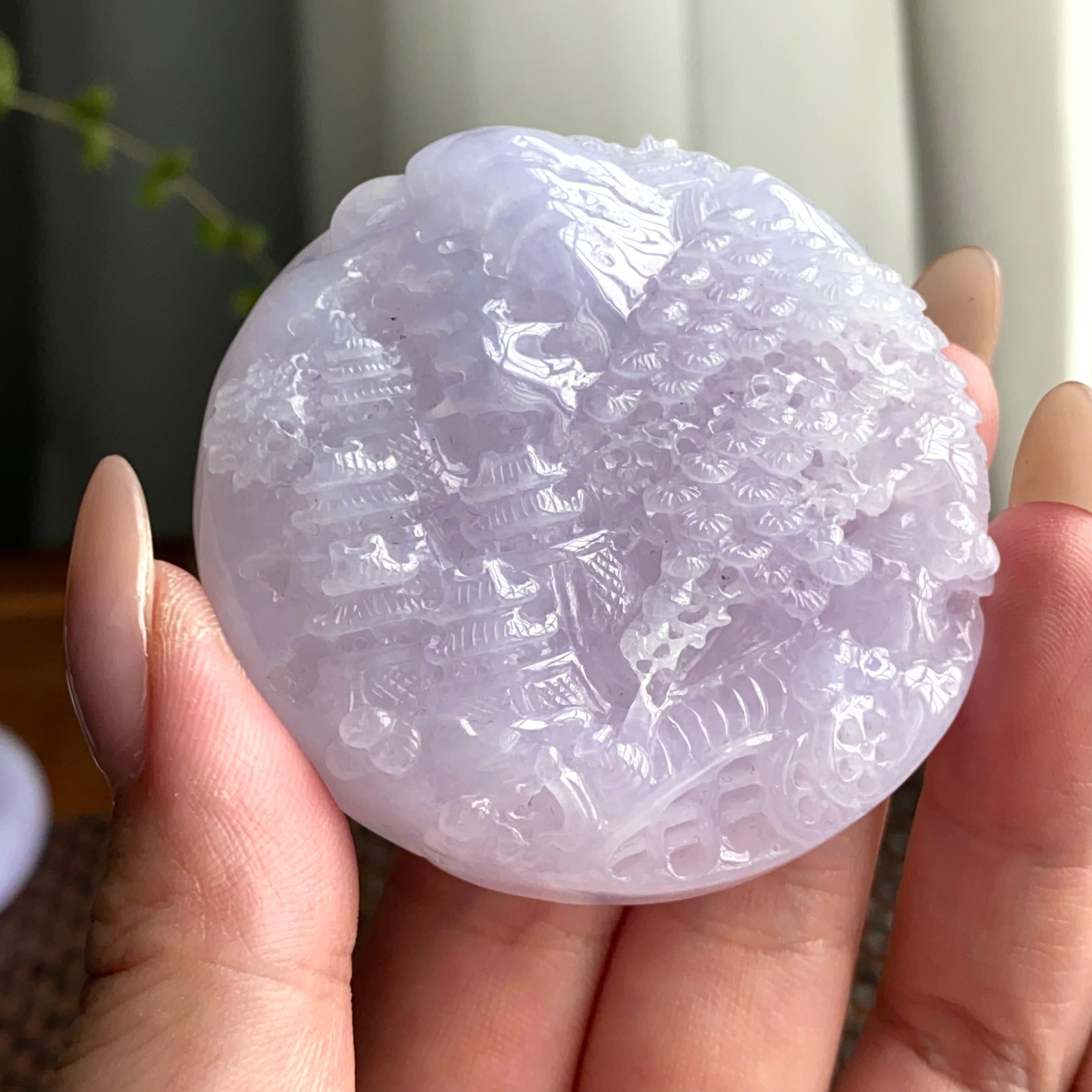 细糯种春彩平安镯山水牌套装（57圈）（yc247641）