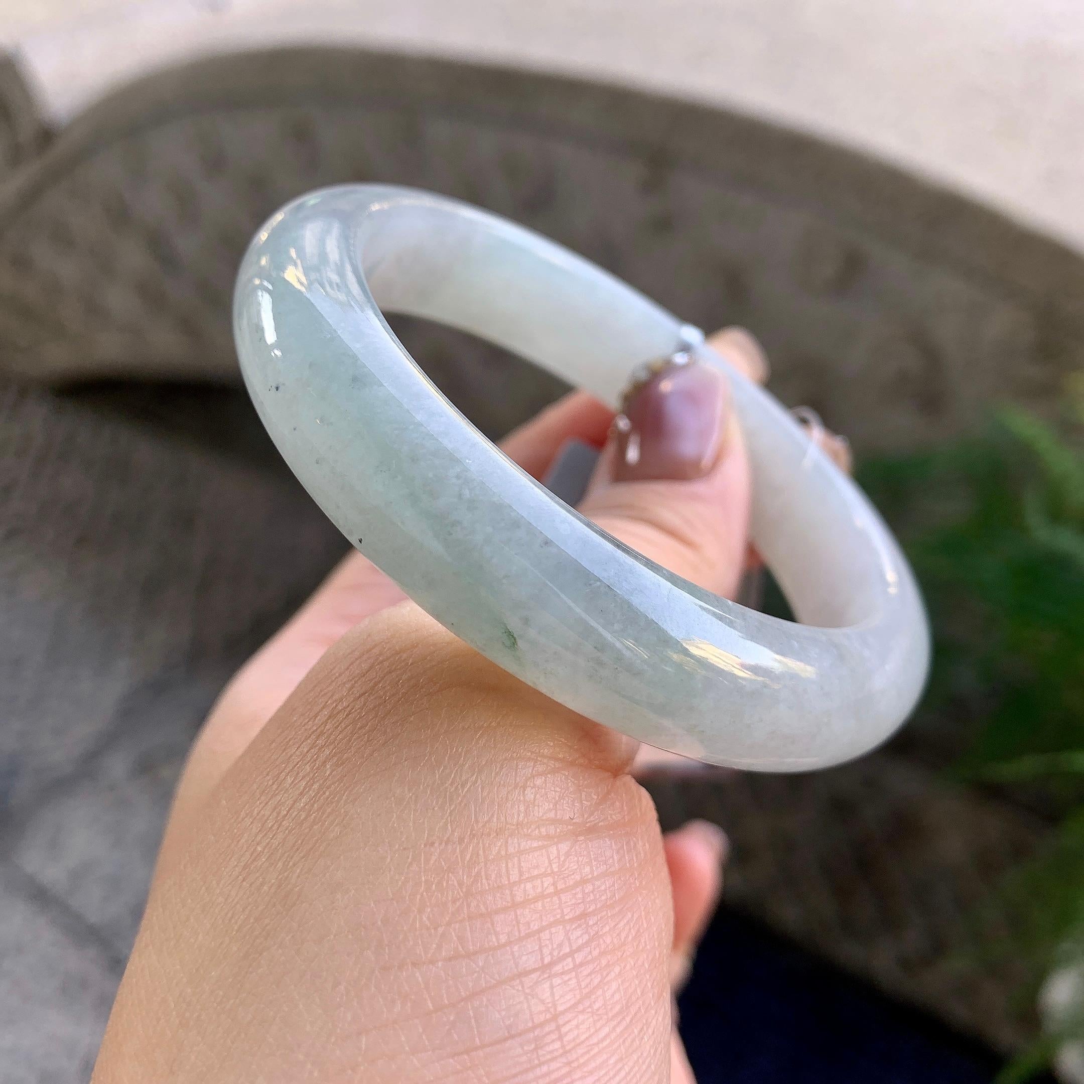 糯种无色平安镯（55.6mm）（yc275327）