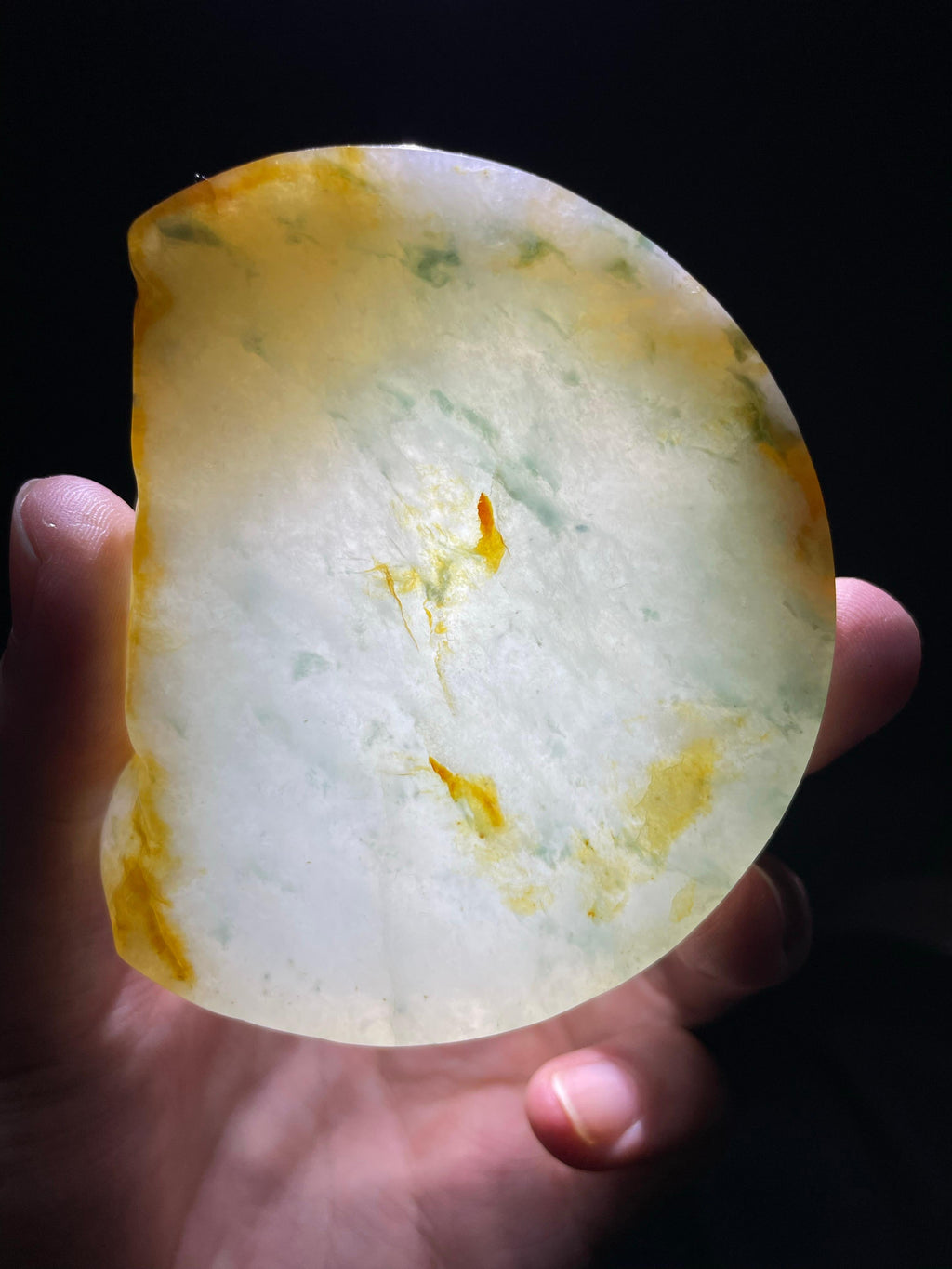 黄翡飘花牌子料（yc709566）