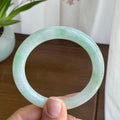 糯冰种飘花手镯（53圈）（yc298424）