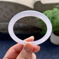 细糯种无色圆条手镯（55mm）（yc101286）