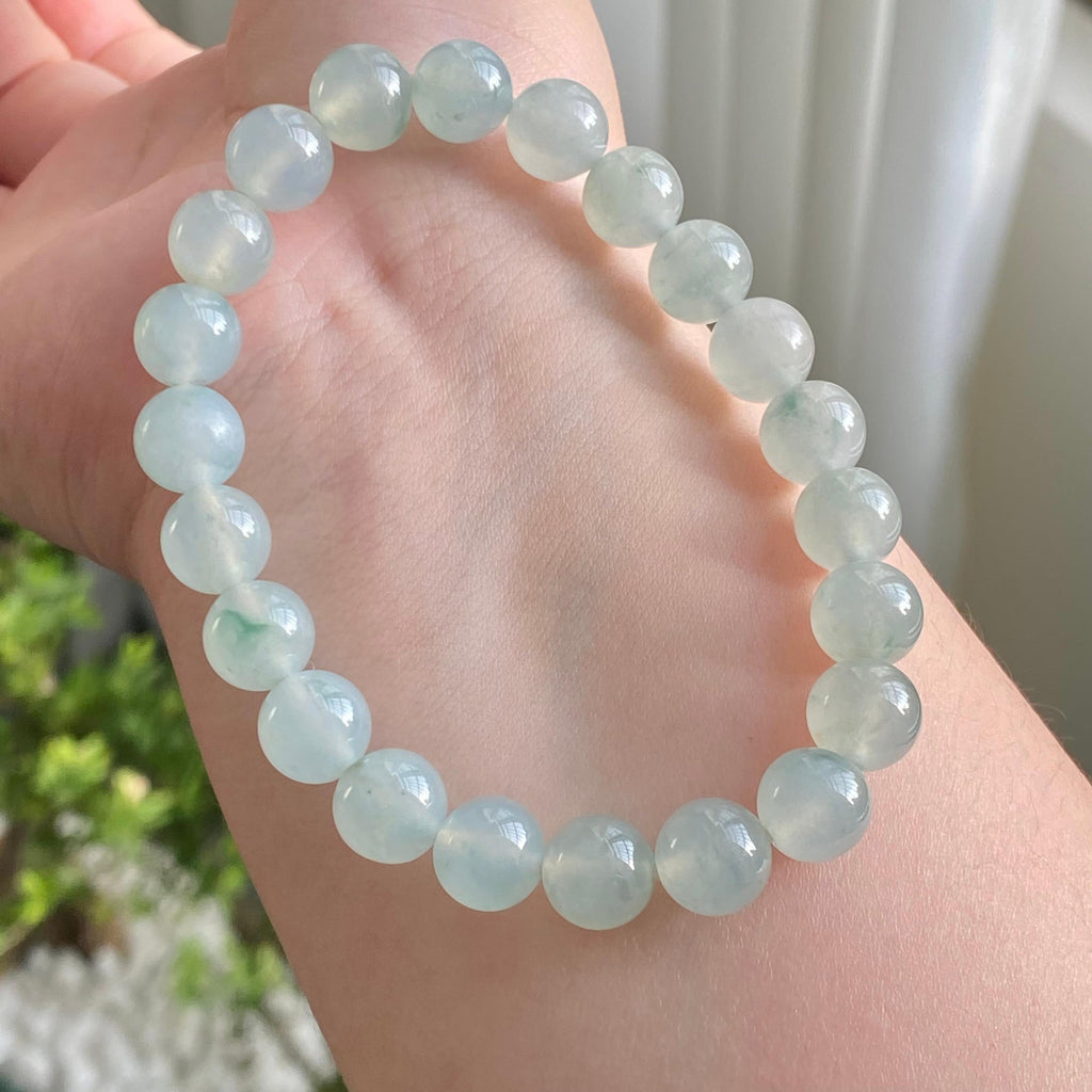 冰种飘花单圈手串（22颗）（yc213186）