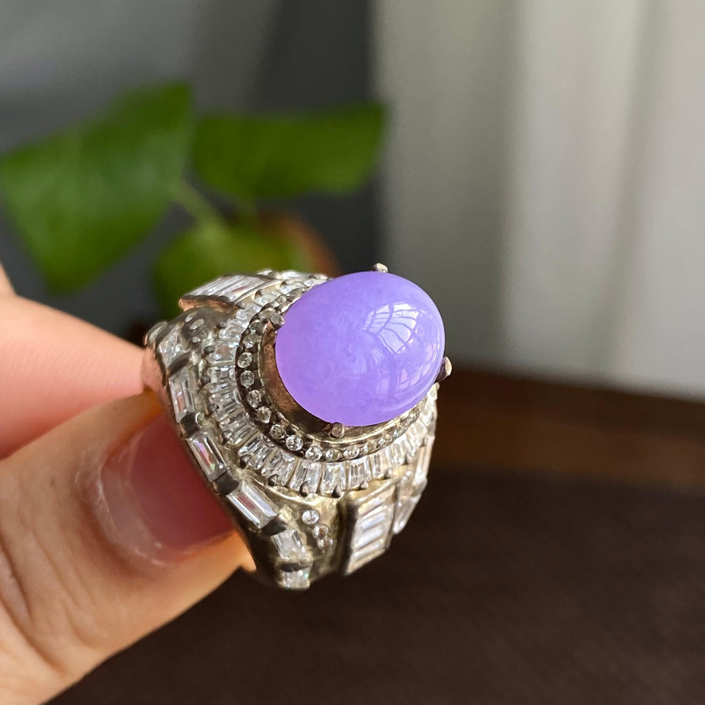 细糯种紫罗兰裸石蛋面（yc282942）