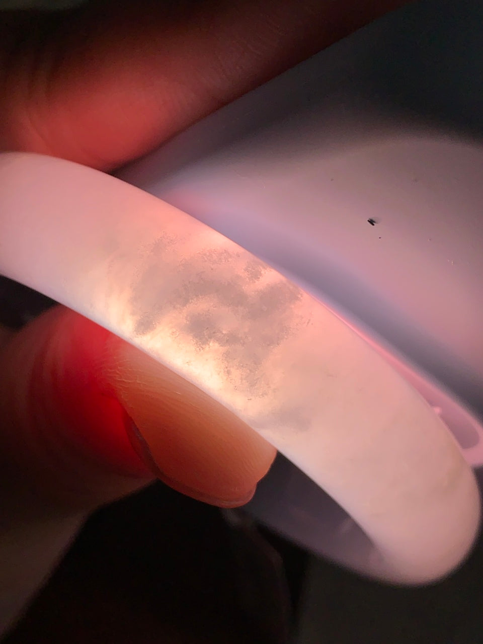 糯冰种蓝水平安镯（56.2mm）（yc117936）