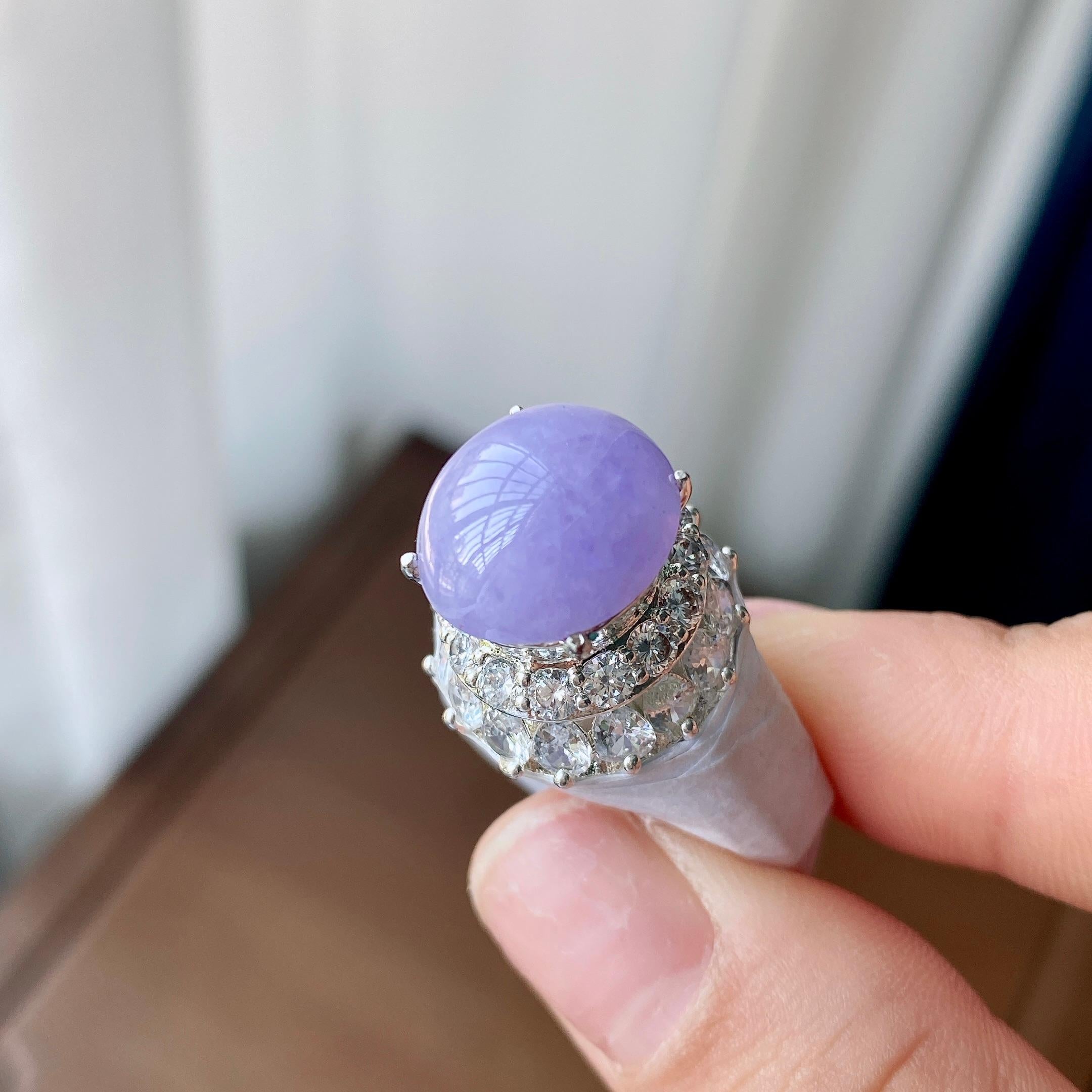 糯冰种自罗兰蛋面裸石（yc303864）