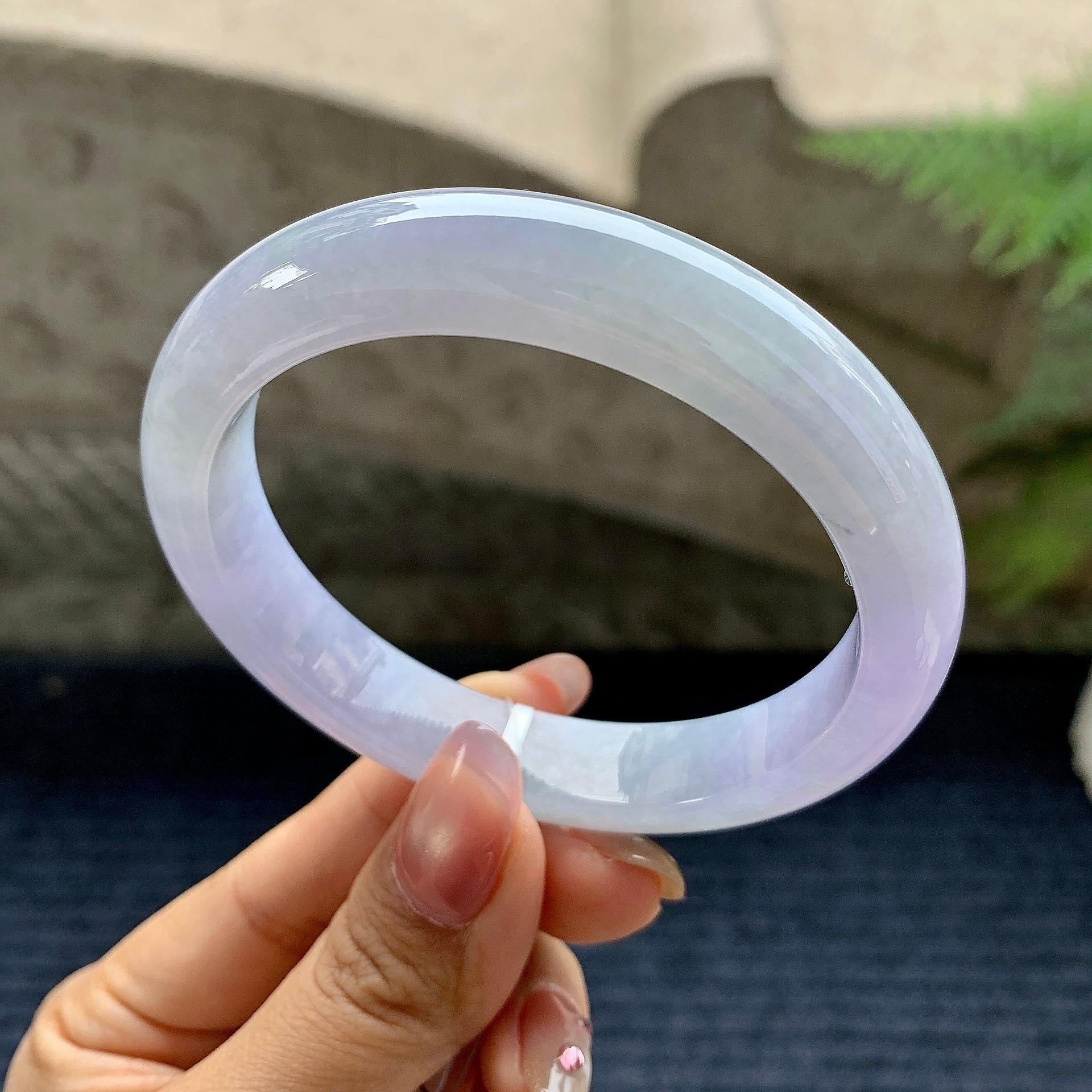 细糯种紫罗兰平安镯（58.1mm）（yc281535）