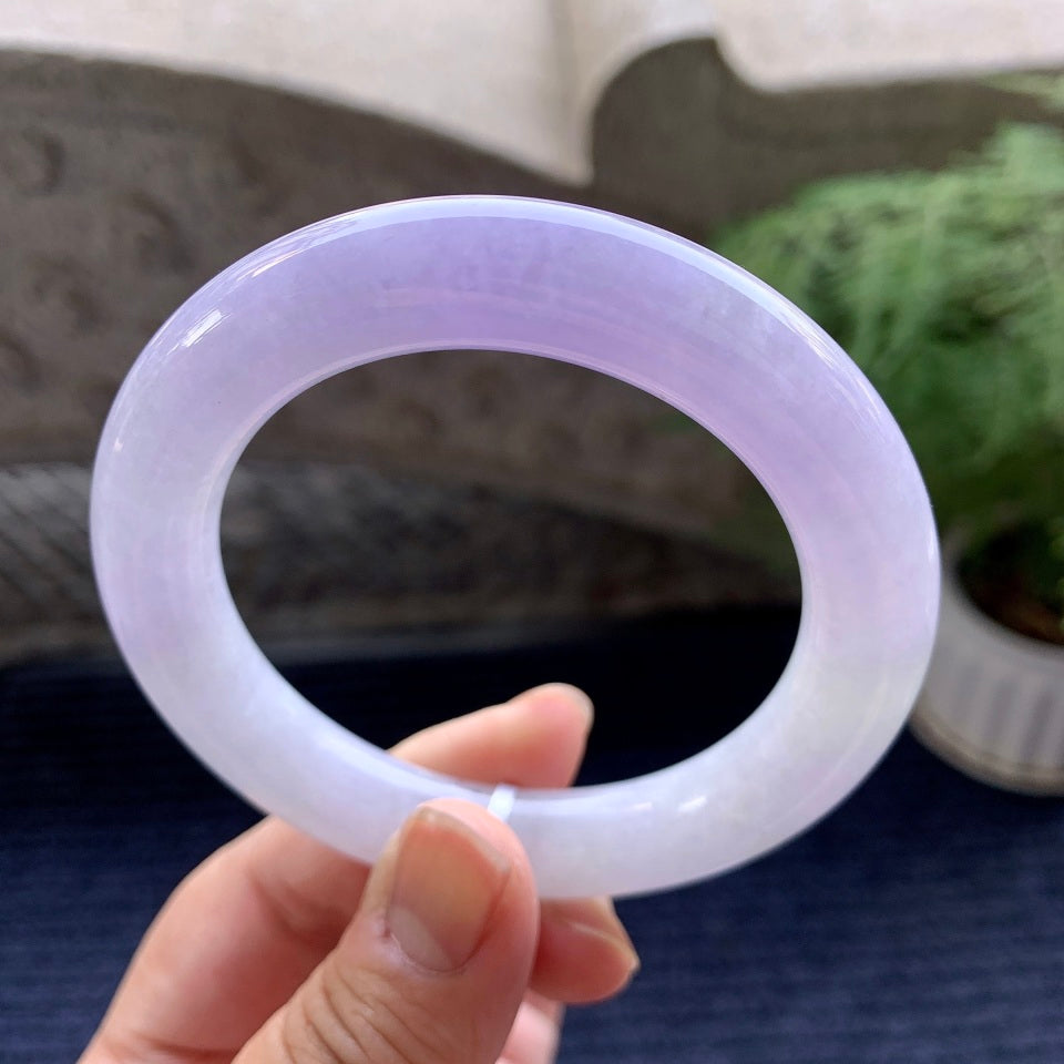 细糯种紫罗兰圆条手镯（55.4mm）（yc093806）