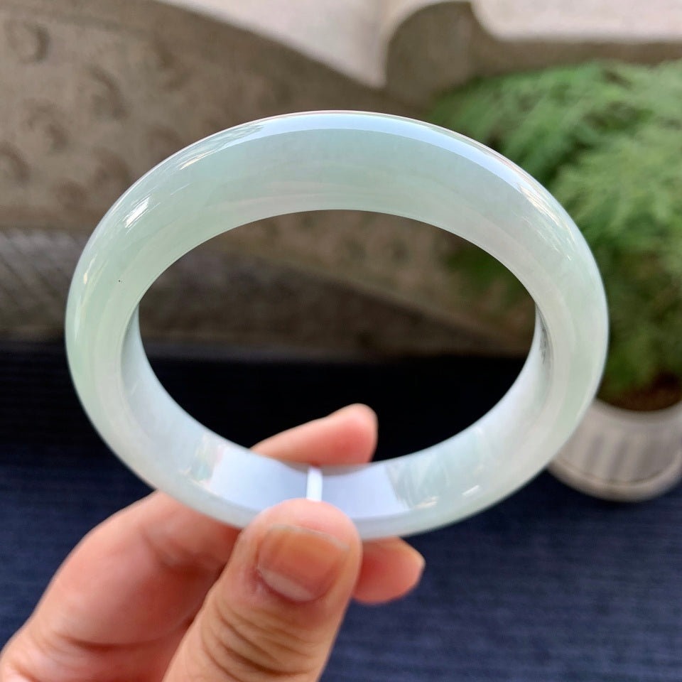 细糯种带底色平安镯（57.2mm）（yc079300）