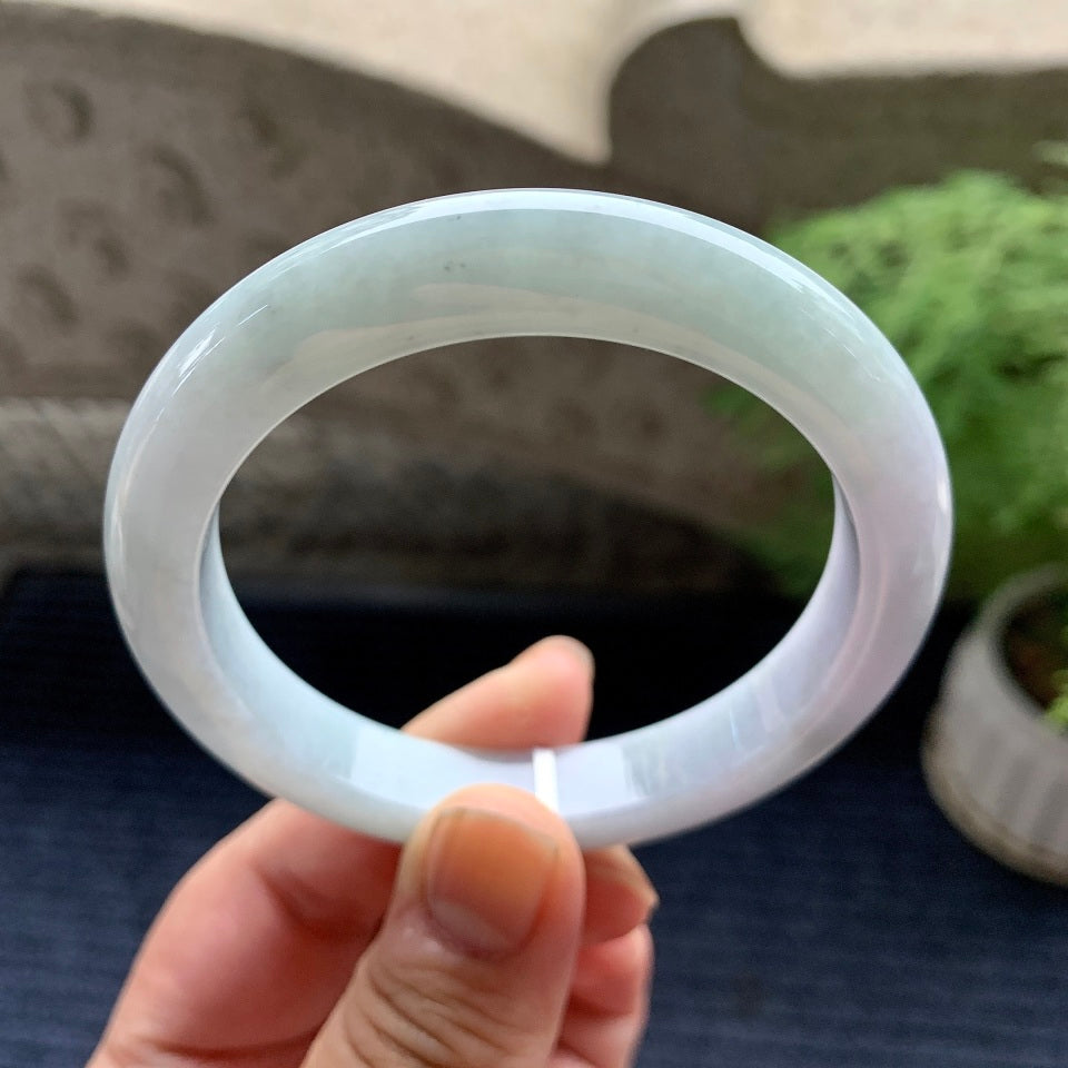 糯种淡春彩平安镯（56.7mm）（yc093445）