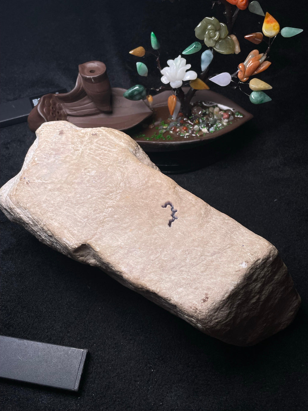 极品木那开窗桃花春手镯料（yc496994）