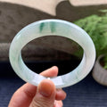 细糯种飘花平安镯（58.4mm）（yc097808）