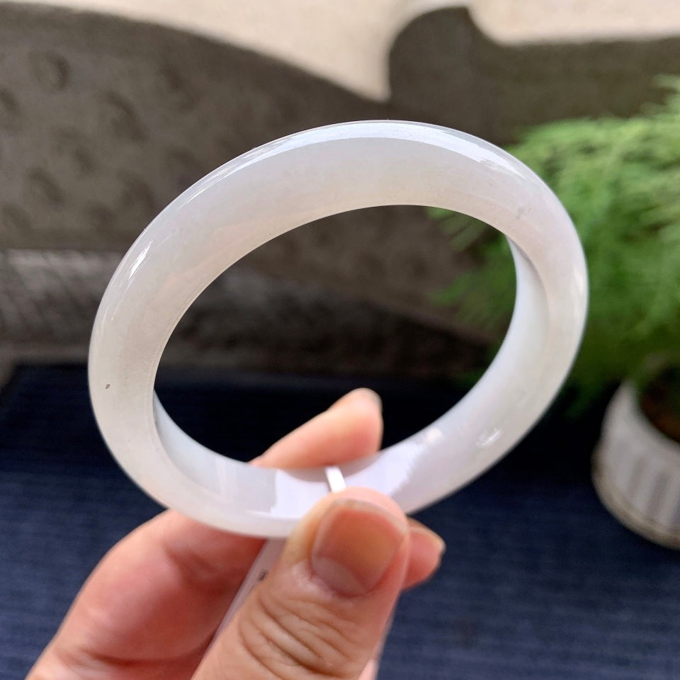 细糯种无色平安镯（56.3mm）（yc093313）