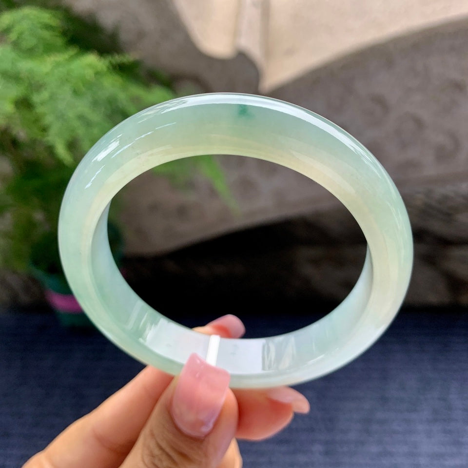 糯冰种晴水平安镯（58mm）（yc097387）
