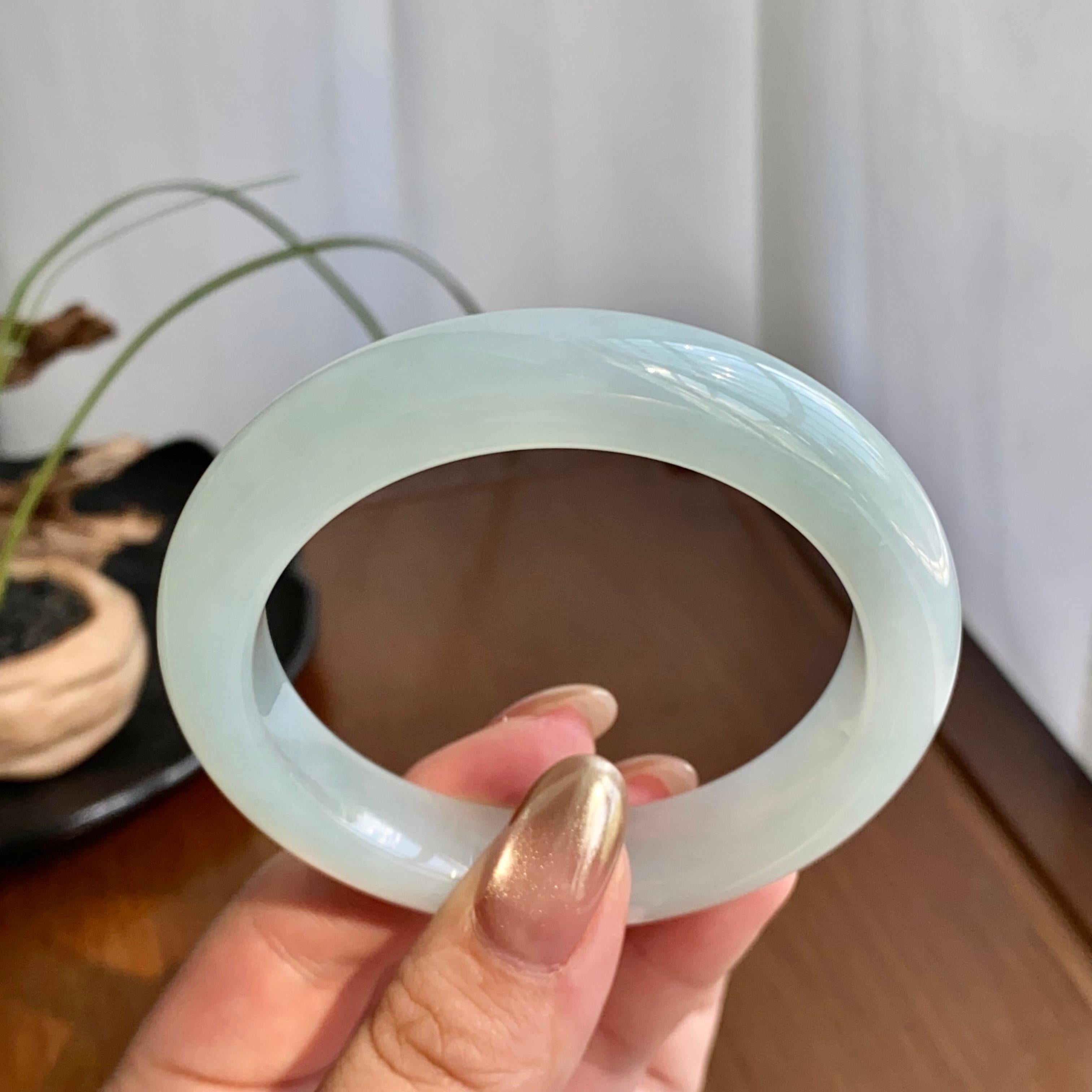 糯冰种晴底平安镯（54圈）（yc259081）