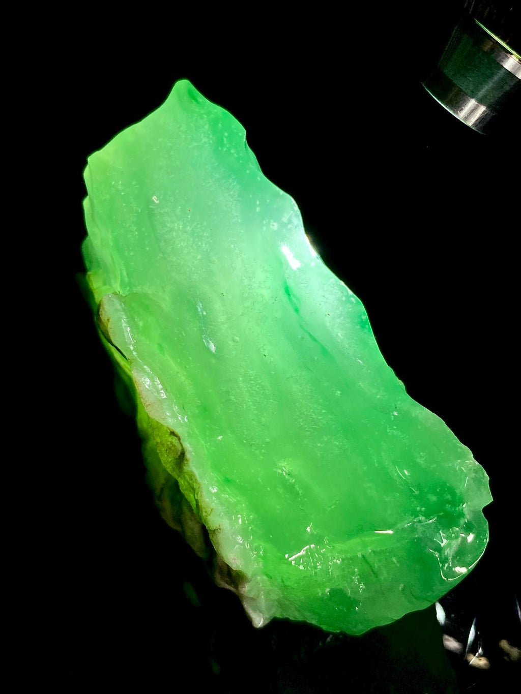 毛料｜高冰木那飘绿花雪花棉（yc359457）