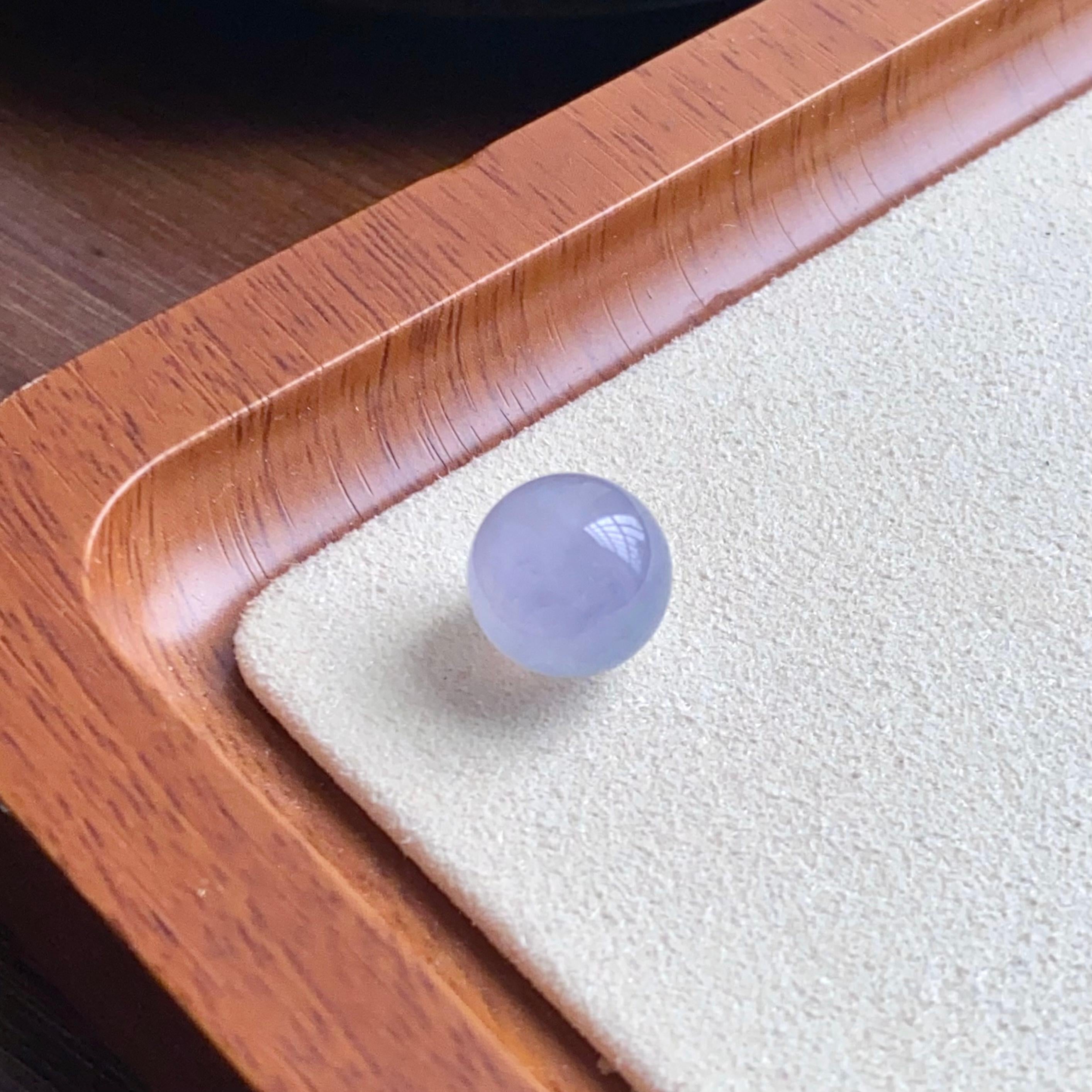 冰种紫罗兰单珠（yc260842）