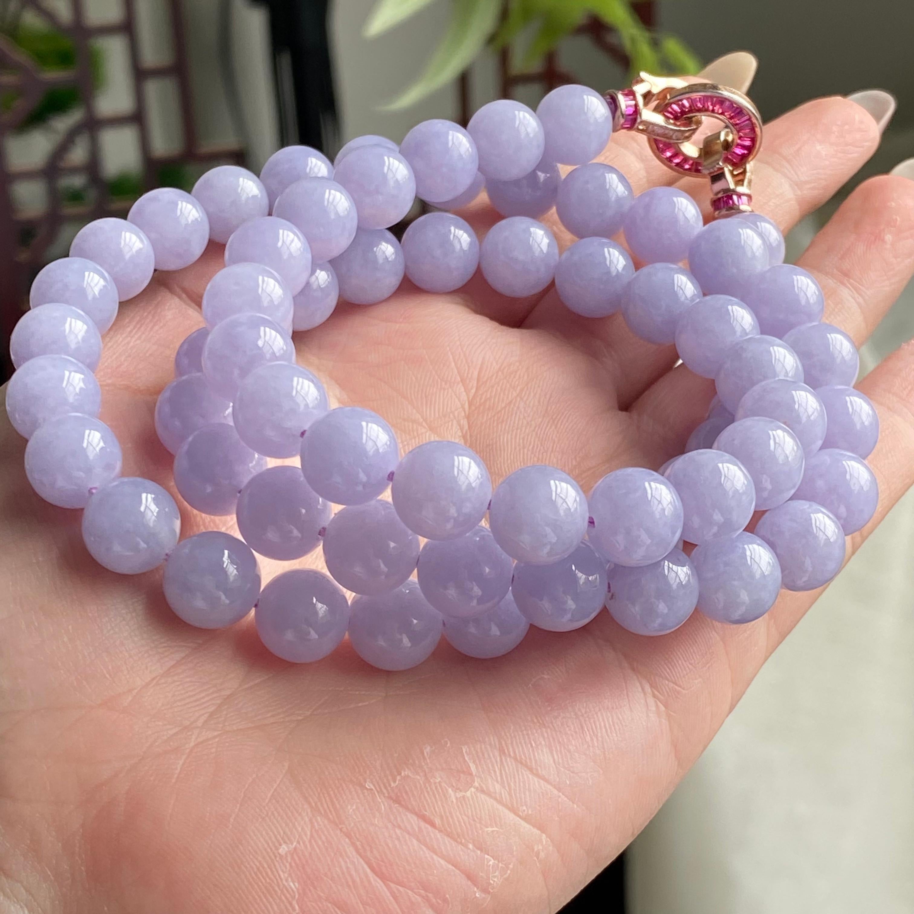 细糯种紫罗兰珠链（66颗）（yc196842）