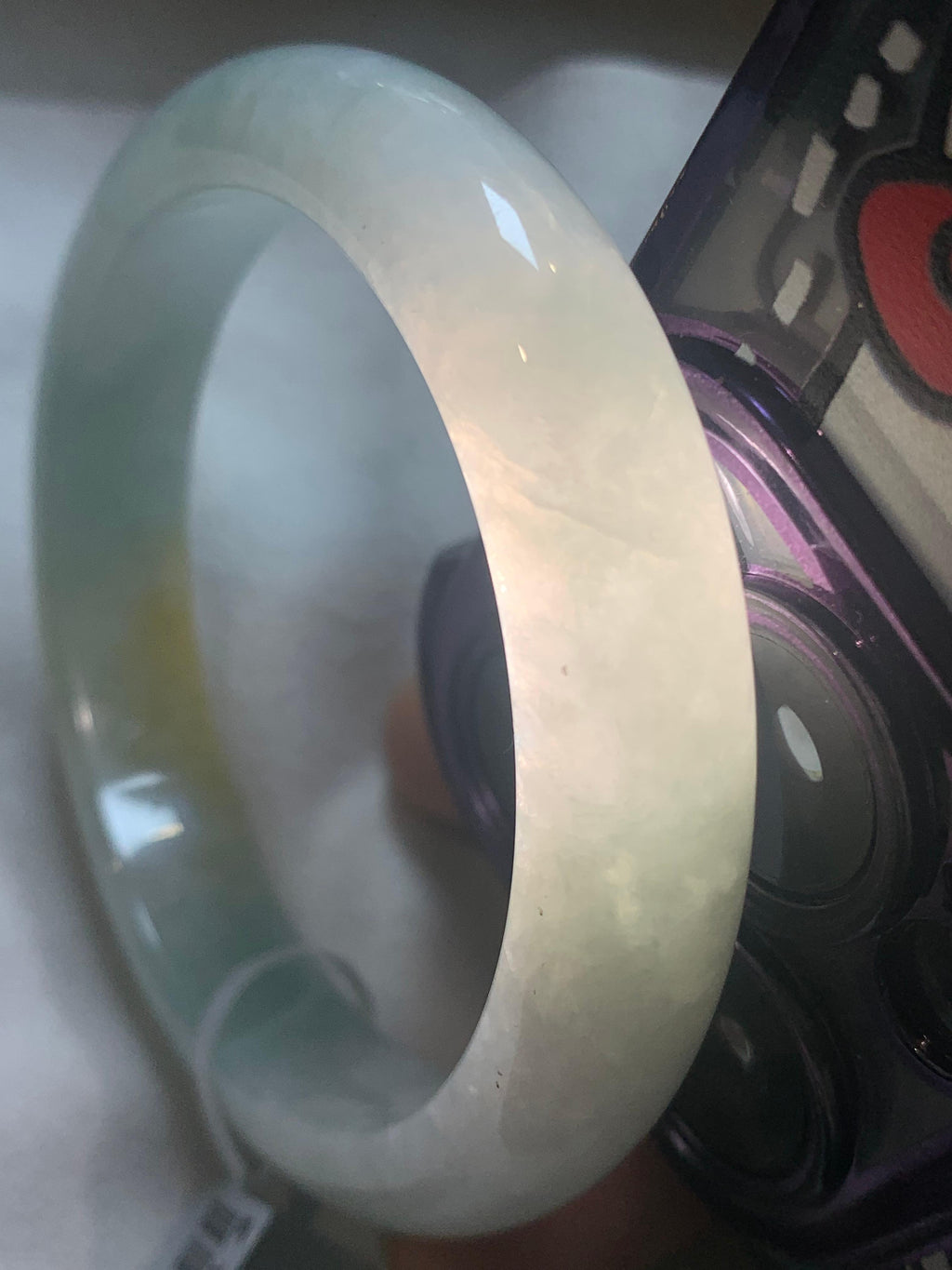 细糯种黄翡平安镯（53.7mm）（yc276210）